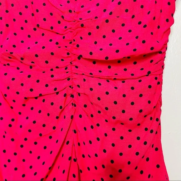 ZARA hot pink polka dot dress - Picture 6 of 14